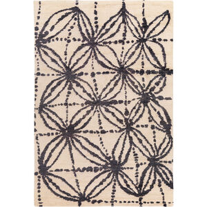 Orinocco 36 X 24 inch Black and Neutral Area Rug, Jute
