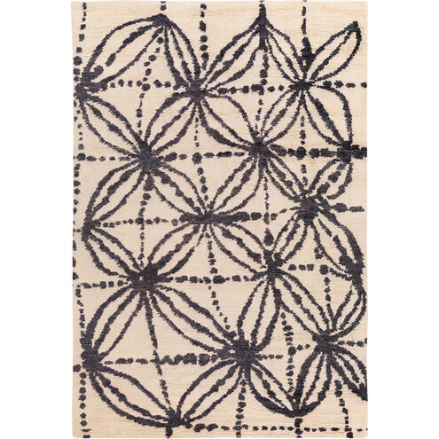 Orinocco 90 X 60 inch Black and Neutral Area Rug, Jute