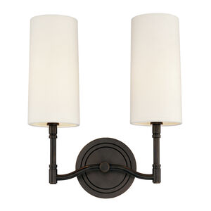 Dillon 2 Light 11.75 inch Old Bronze Wall Sconce Wall Light