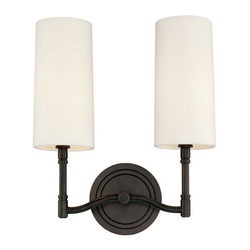 Dillon 2 Light 11.75 inch Old Bronze Wall Sconce Wall Light