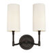 Dillon 2 Light 11.75 inch Old Bronze Wall Sconce Wall Light