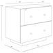 Arlington 28 X 24.25 inch Black Night Stand