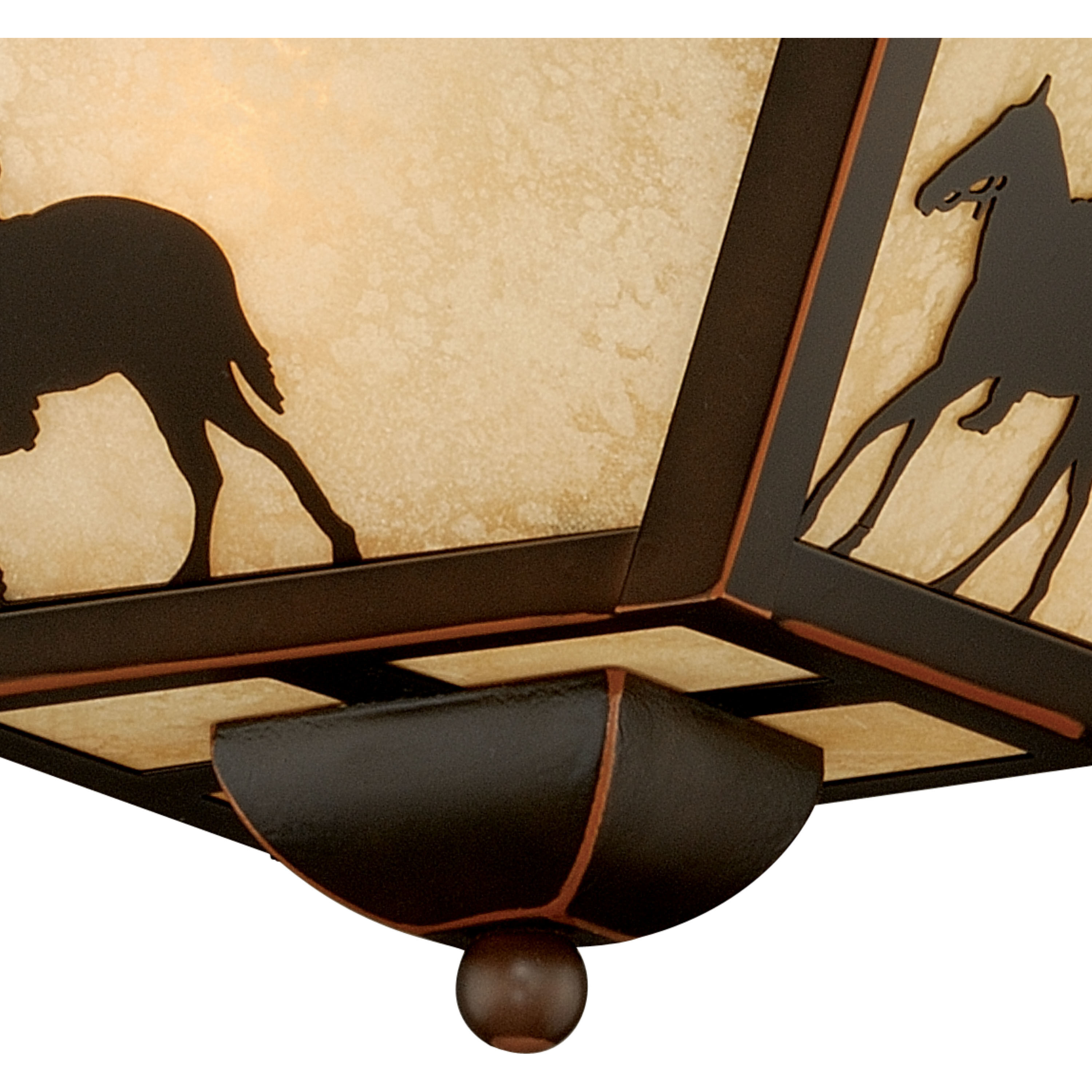 Trail LED 14 inch Burnished Bronze Outdoor Ceiling