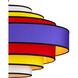 Maura 6 Light 30 inch Multi-Color/Satin Black Chandelier Ceiling Light