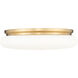 Soleil 1 Light 20 inch Modern Gold Flush Mount Ceiling Light