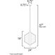Telstar LED 18 inch Natural Aged Brass Single Pendant Ceiling Light