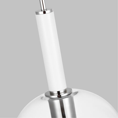 kate spade new york Monroe 1 Light 10.38 inch Polished Nickel Pendant Ceiling Light in Polished Nickel / Gloss White