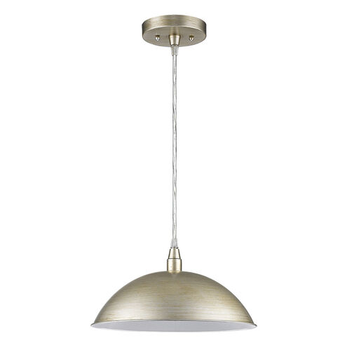 Layla 1 Light 12 inch Washed Gold Pendant Ceiling Light