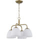 Dorinda 4 Light 18 inch Brushed Champagne Brass Pendant Ceiling Light