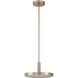 Courtney LED 12 inch Champagne Gold Convertible Pendant Ceiling Light
