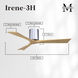 Atlas Irene-3H 52 inch Polished Chrome with Light Maple Tone Blades Flush Mount Paddle Fan