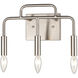 Park Slope 3 Light 13 inch Brushed Nickel Vanity Light Wall Light, Small