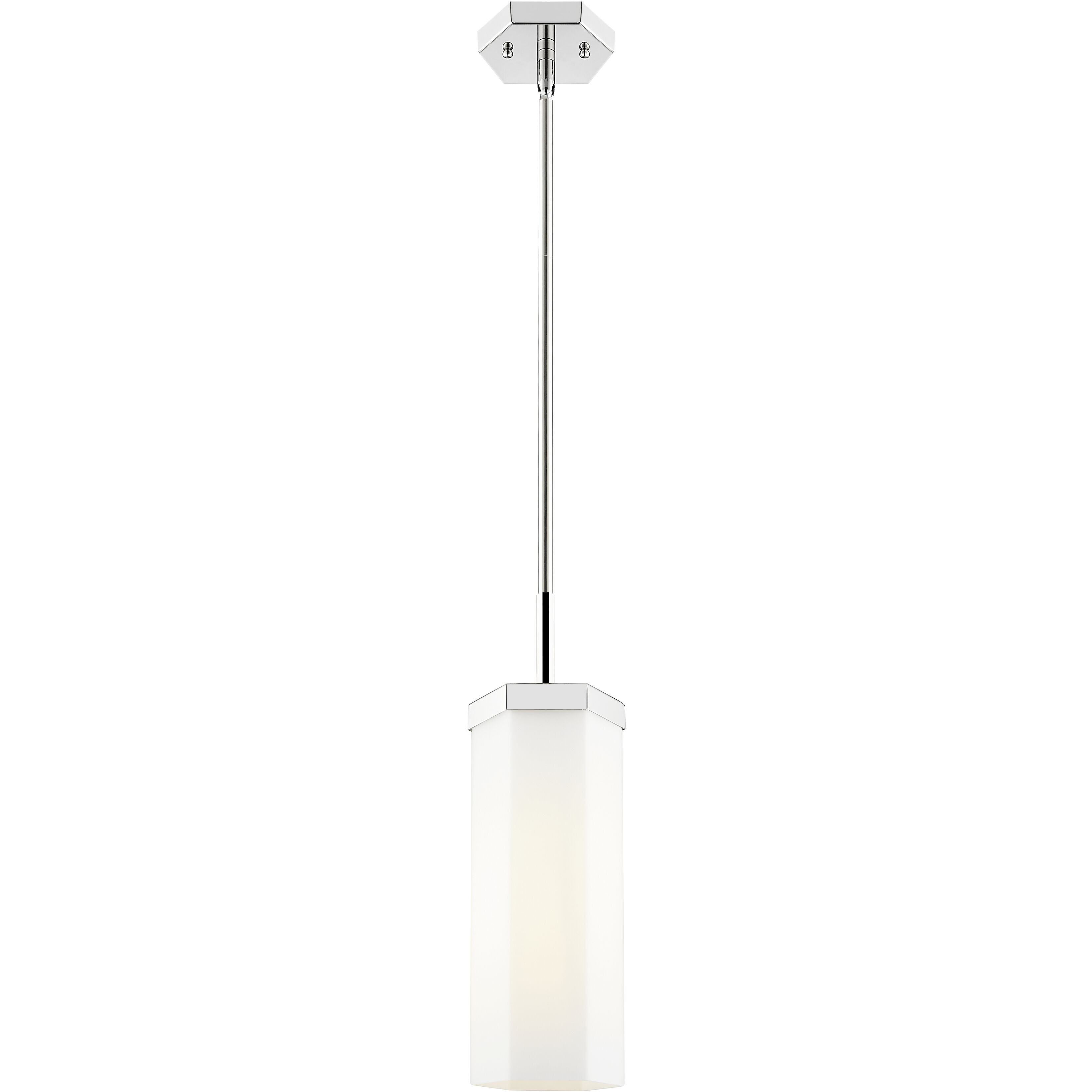 Downtown Urban Blakeley 1 Light 5 inch Polished Nickel Pendant Ceiling Light in Matte White