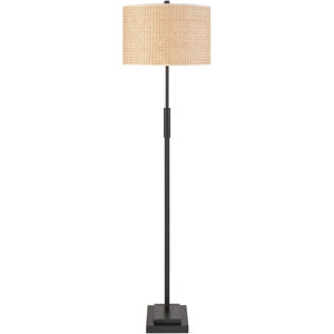 Baitz 62.5 inch 9.5 watt Matte Black Floor Lamp Portable Light