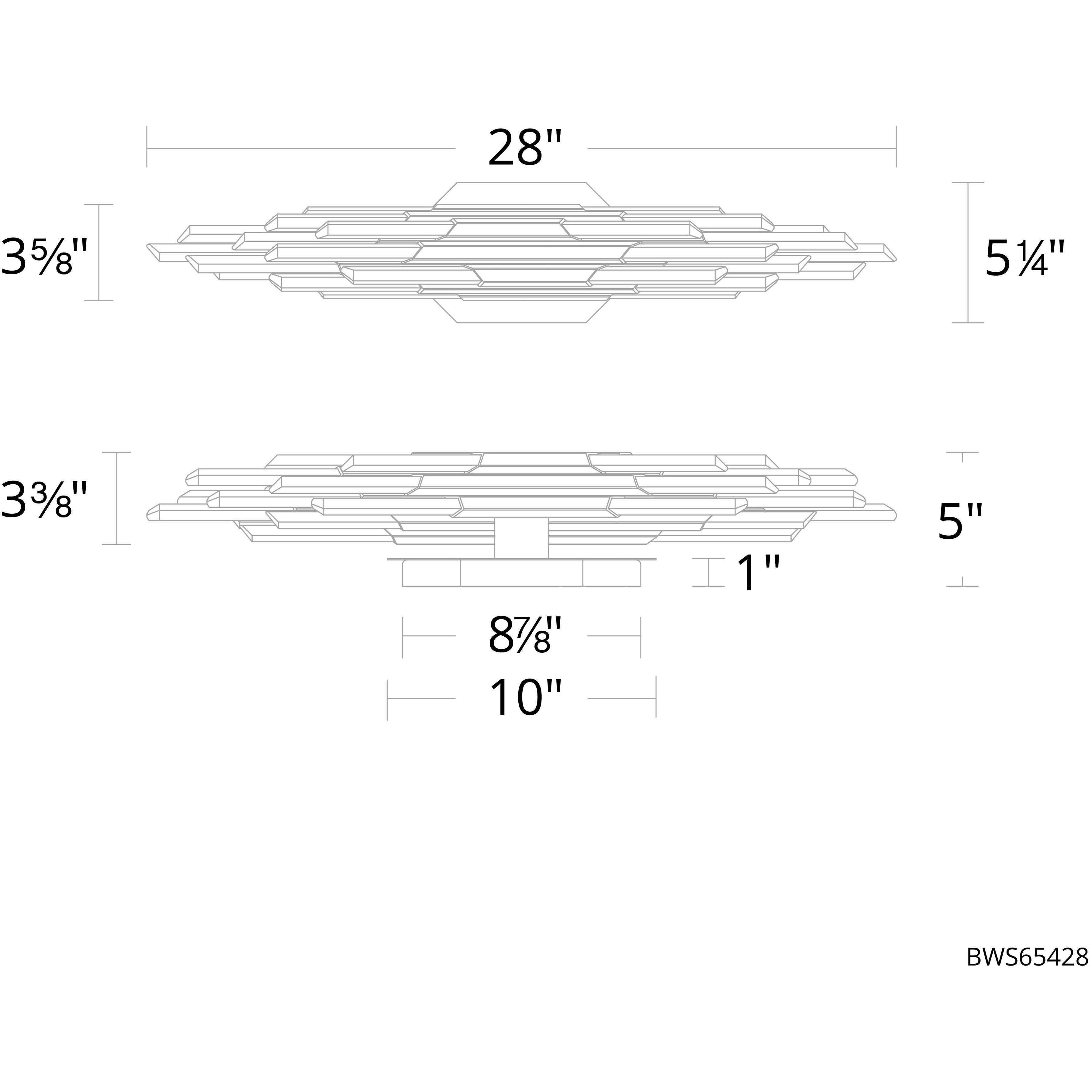 Beyond Organza LED 28 inch Black Bath Vanity & Wall Light