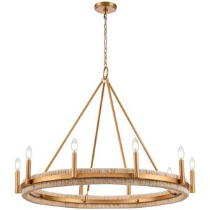 Copa 10 Light 41 inch Natural Brass Chandelier Ceiling Light