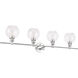 Collier 4 Light 38 inch Chrome Wall sconce Wall Light