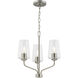 Celino 3 Light 18 inch Brushed Nickel Chandelier Ceiling Light