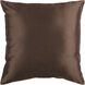 Solid Luxe 22 X 22 inch Dark Brown Pillow Kit, Square