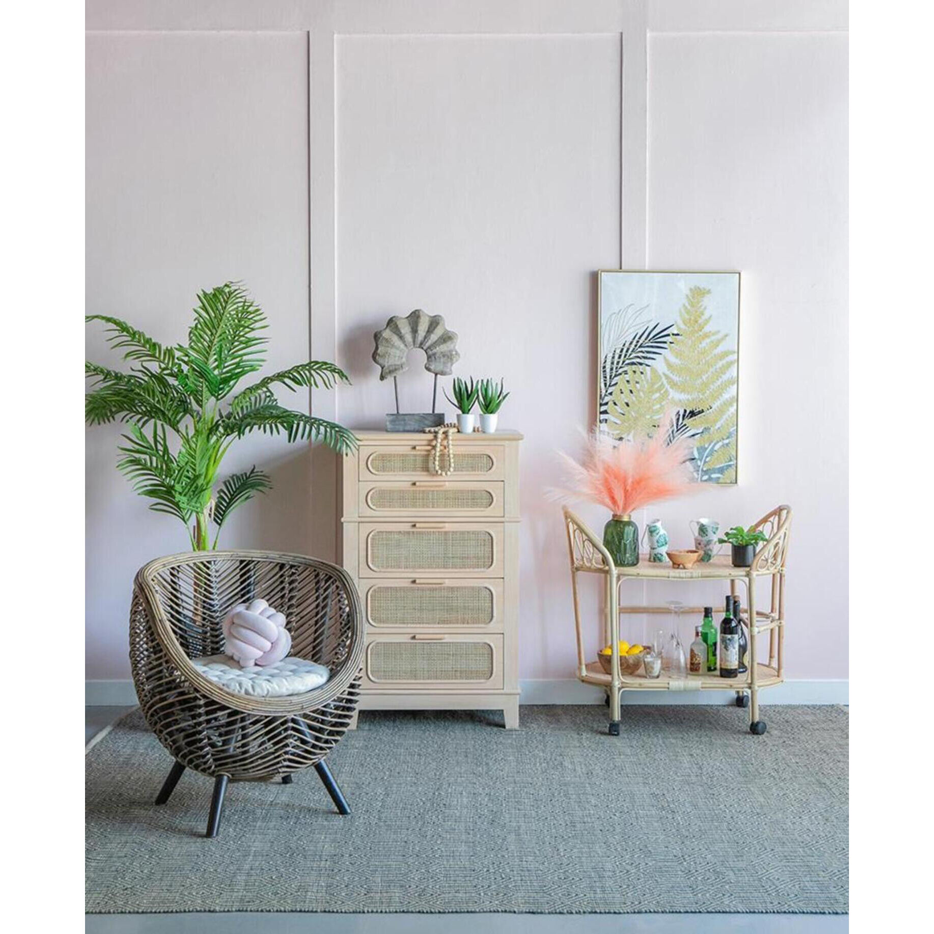 Gogo Brown Chair, With Cushion