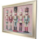 Pastel Nutcracker Family Pink and Multi and Black and Turquoise Framed Art, Propac