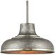 Kerin 1 Light 16 inch Zinc with Polished Nickel Pendant Ceiling Light