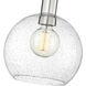 Margo 1 Light 9.75 inch Brushed Nickel Pendant Ceiling Light