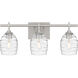 Quoizel Lucy 3 Light 22 inch Brushed Nickel Bath Light Wall Light, Large LCY8622BN - Open Box
