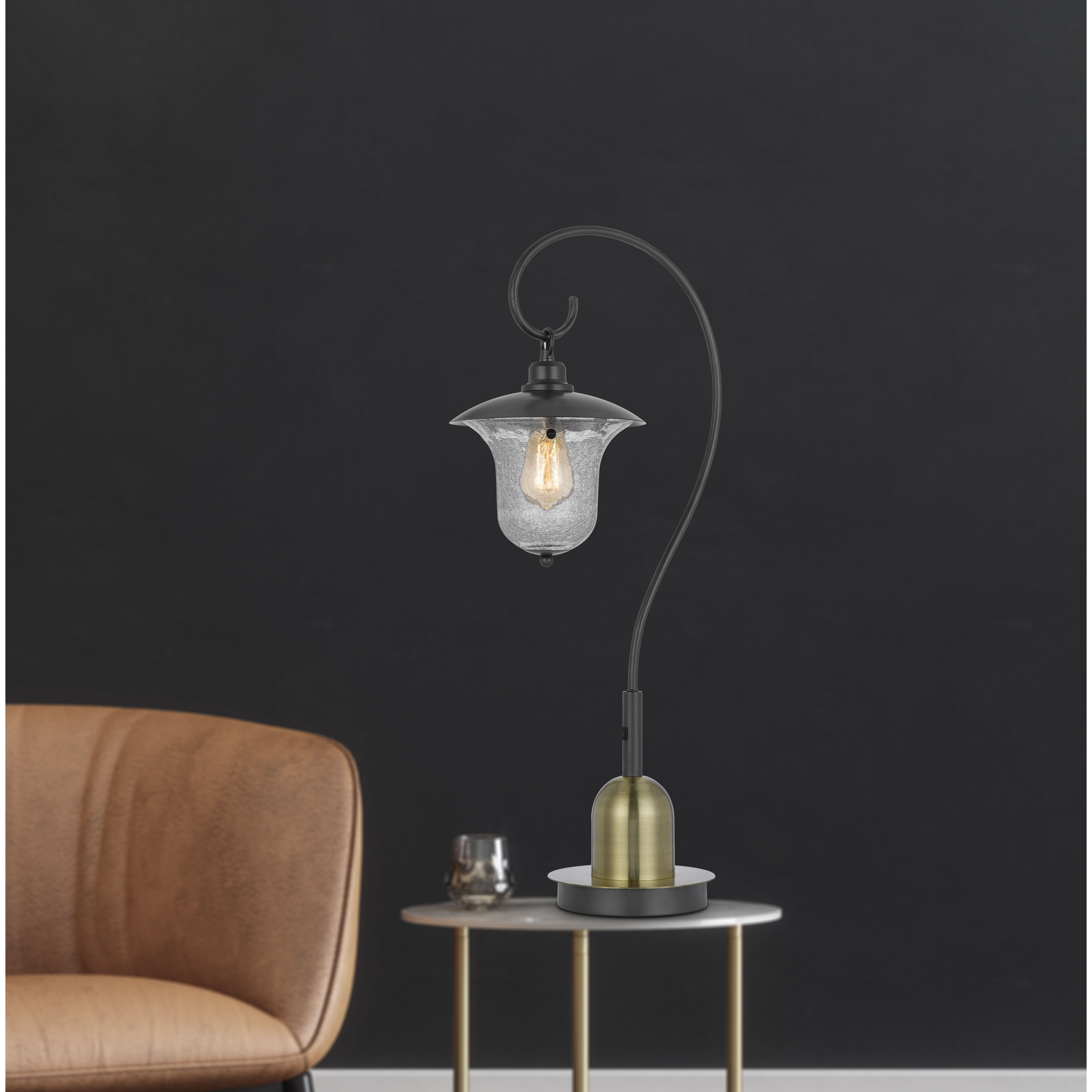 Walcott 32 inch 60.00 watt Dark Bronze and Antique Brass Table Lamp Portable Light