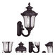 Oxford 3 Light 22 inch Bronze Large Up Outdoor Wall Lantern