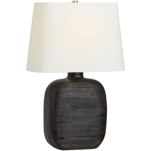 Chapman & Myers Pemba 24.75 inch 15.00 watt Chimney Black Combed Table Lamp Portable Light, Medium