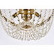 Kylie 3 Light 16 inch Brass Flush Mount Ceiling Light