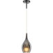 Jericho 1 Light 5.88 inch Matte Black Pendant Ceiling Light