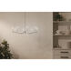 Malene 6 Light Polished Nickel Chandelier Ceiling Light, 1 Tier Medium