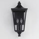 Sutton Place VX 2 Light 22 inch Black Outdoor Wall Mount