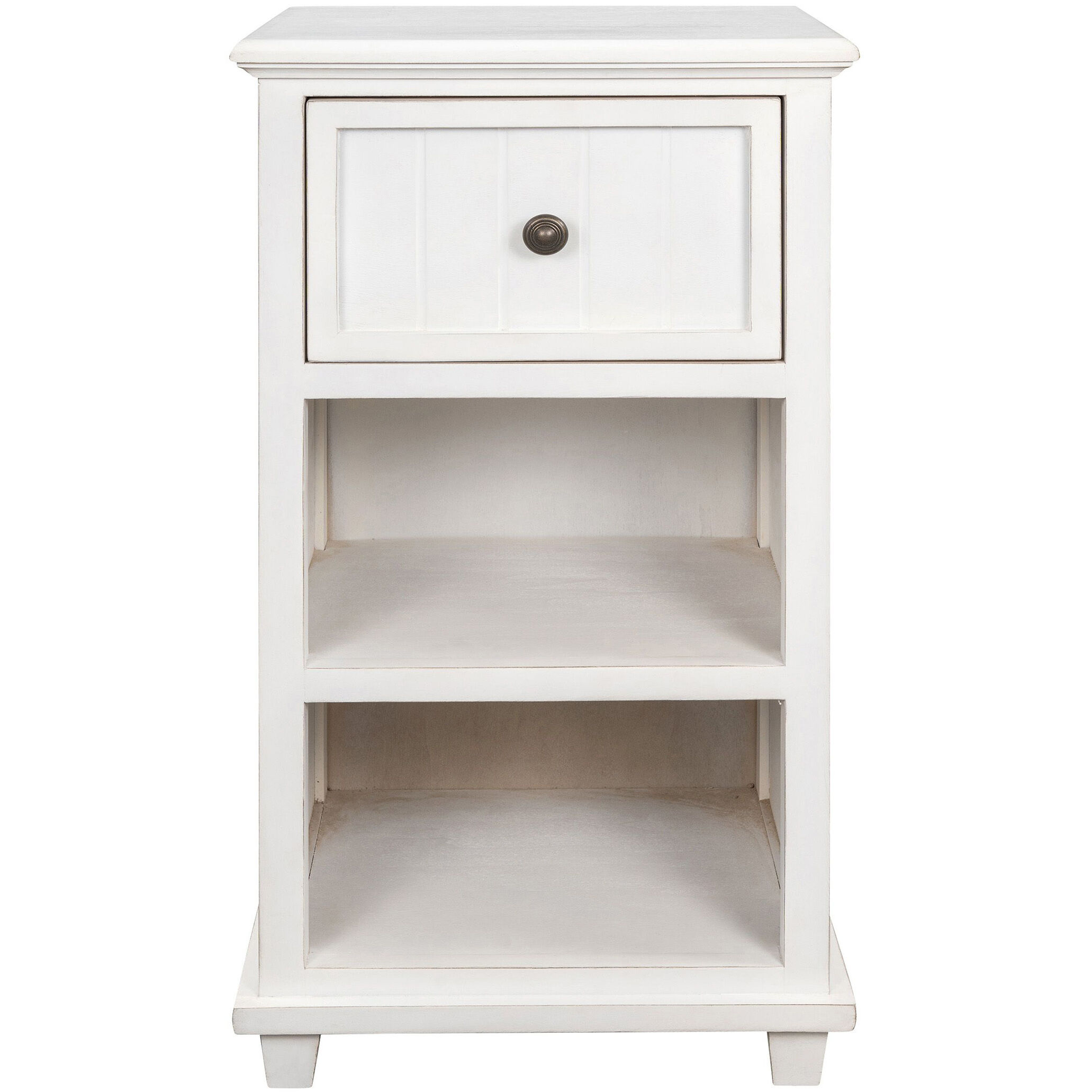 StyleCraft Home Collection VSF25892DS Egg Shell 30 X 13 inch Egg Shell Painted Side Table