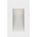 Taper 12v 1.20 watt Satin White Landscape Step Light, Vertical
