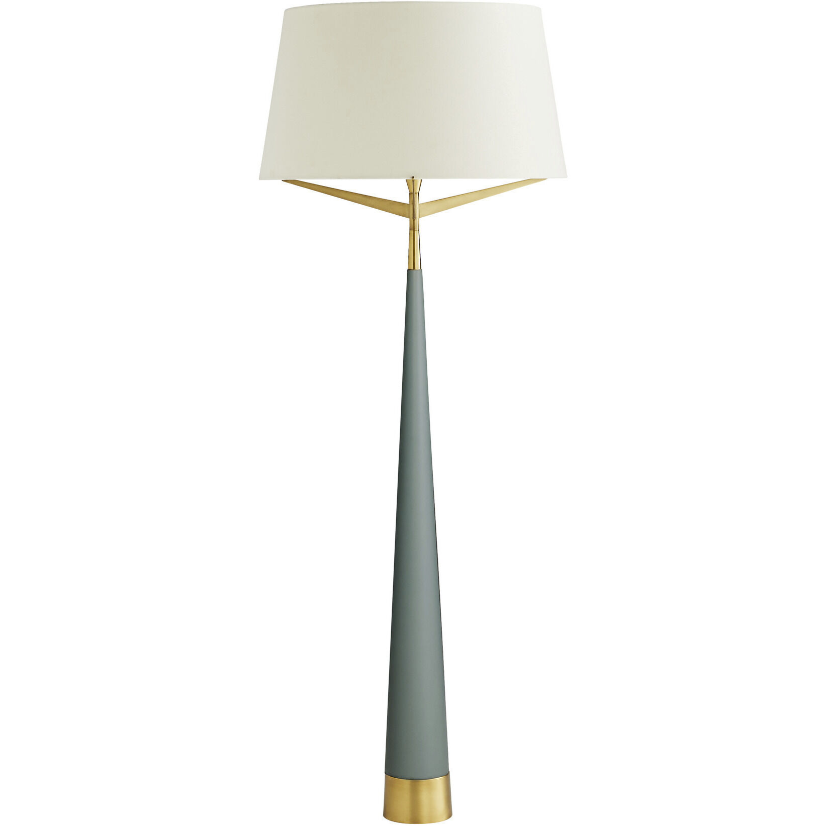 Elden 69 inch 150.00 watt Cadet Blue and Antique Brass Floor Lamp Portable Light