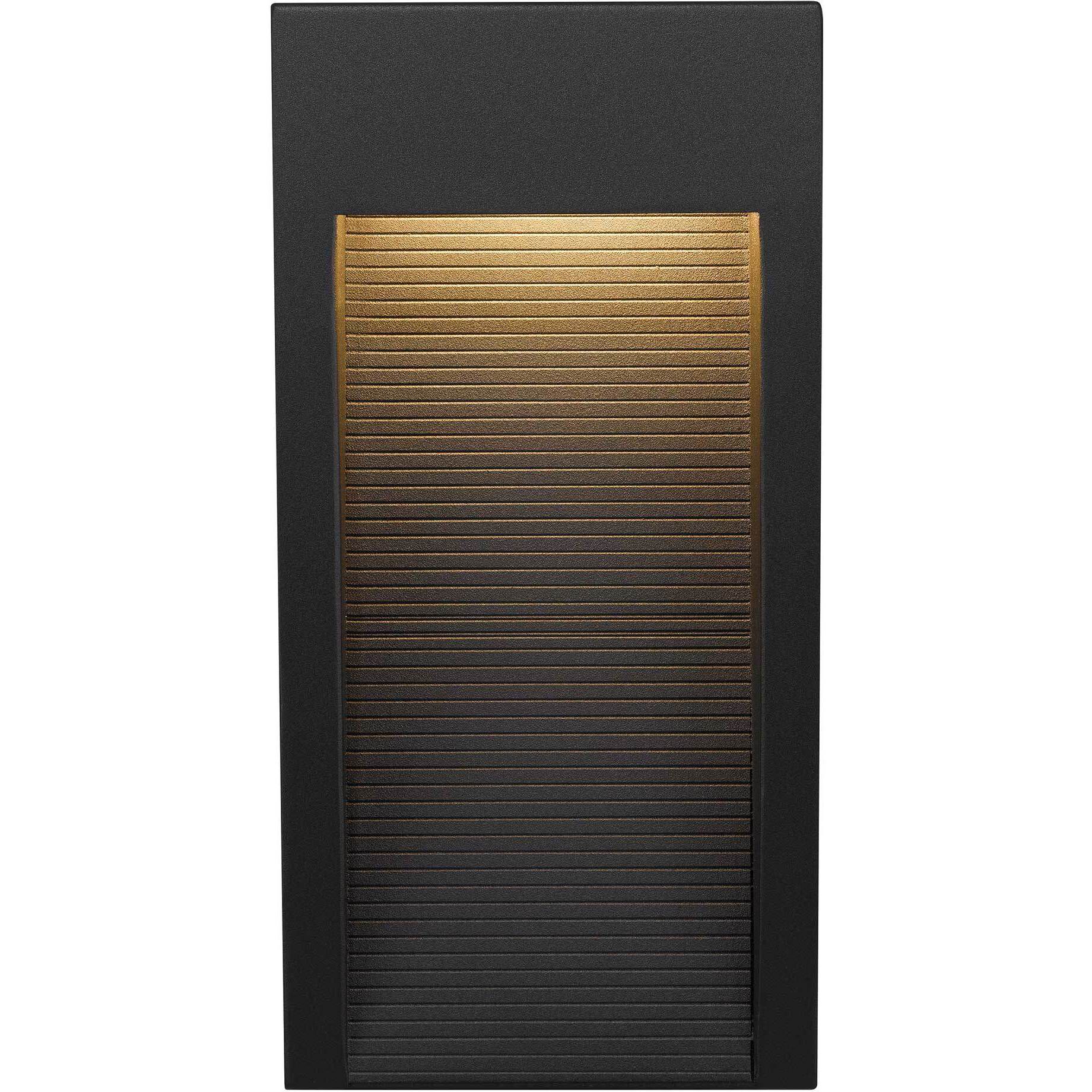 Taper LED 10 inch Sand Black Outdoor Wall Sconce