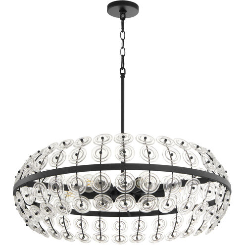 Selena 6 Light 10 inch Matte Black Pendant Ceiling Light