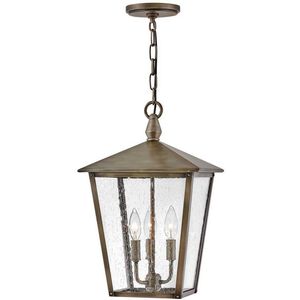 Heritage Huntersfield 3 Light 11 inch Burnished Bronze Outdoor Hanging Lantern