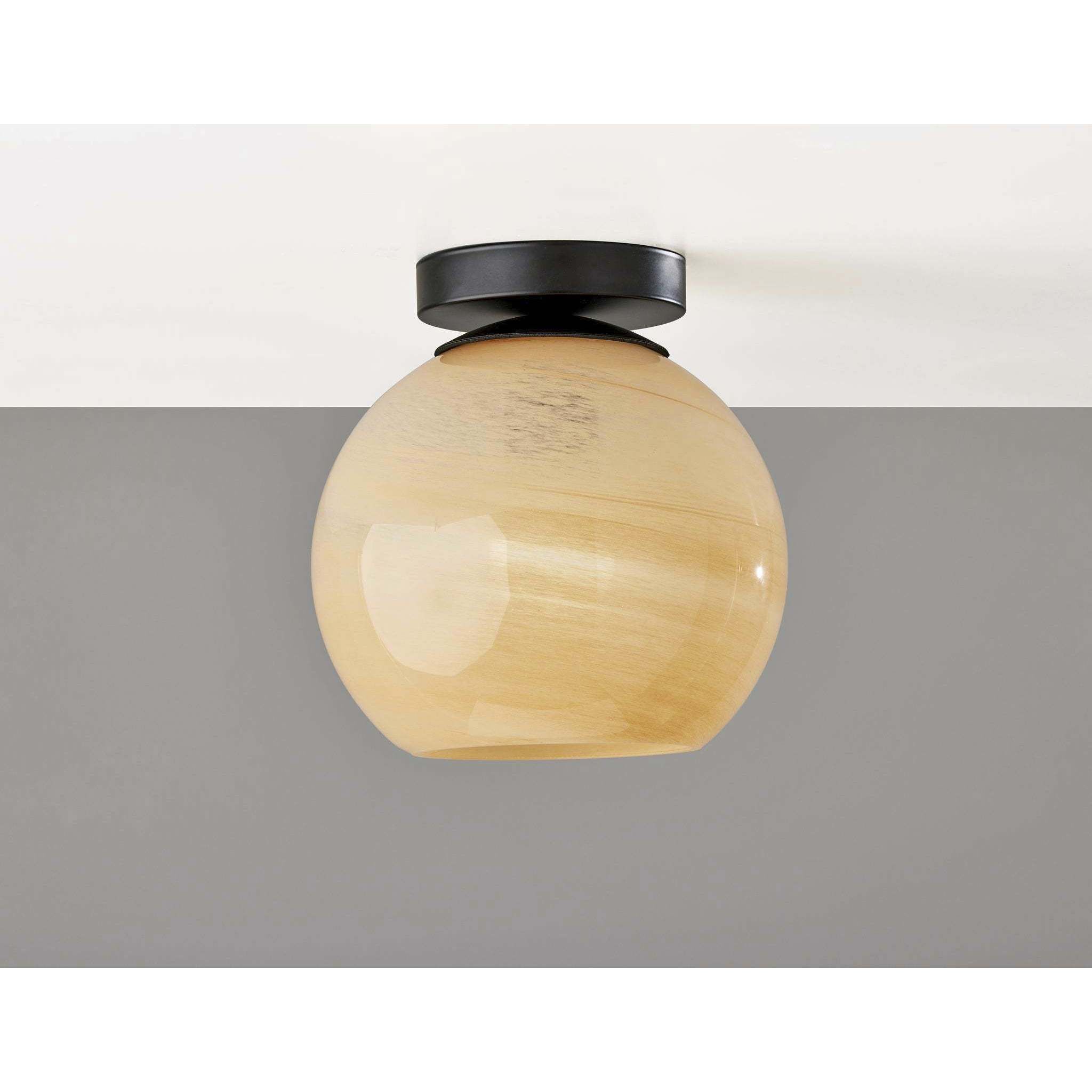 Nolan 9 inch Black Flush Mount Ceiling Light