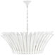 Reina 8 Light 33.75 inch Textured Plaster Chandelier Ceiling Light