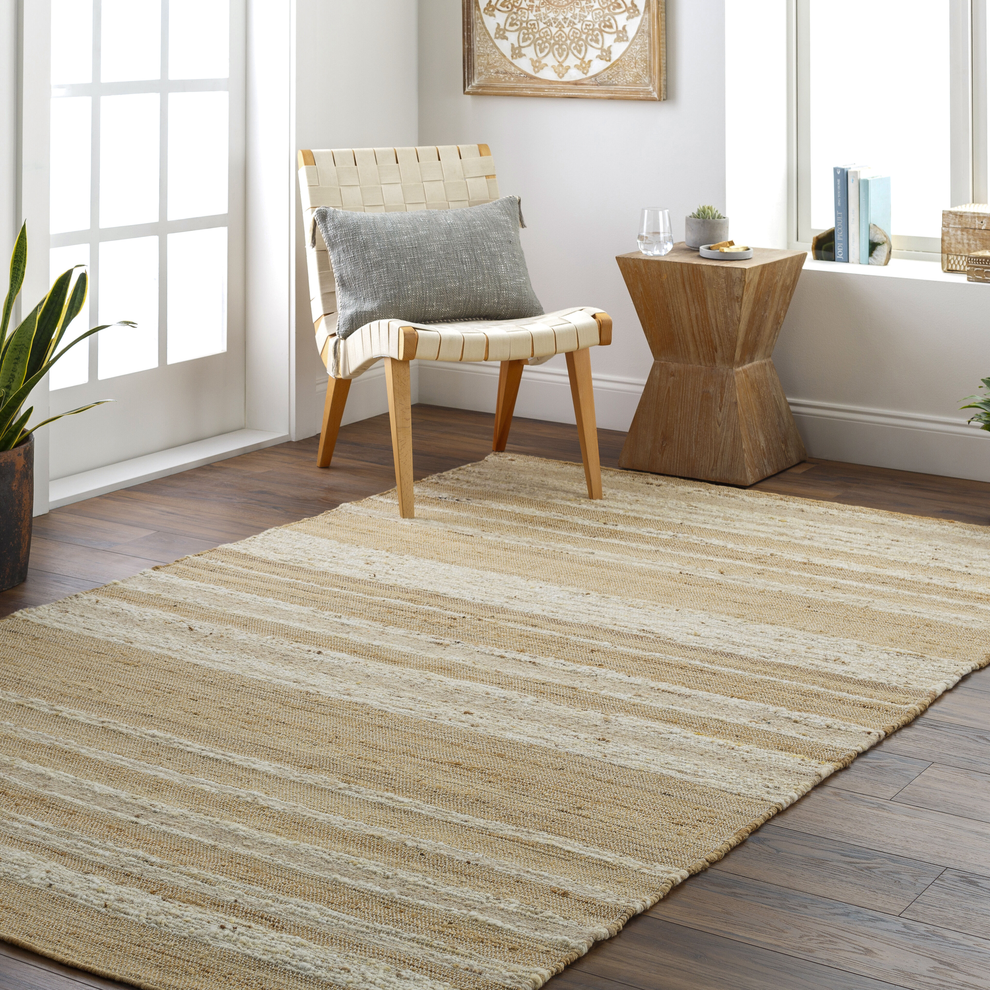 Geneva 90 X 60 inch Tan Rug, Rectangle
