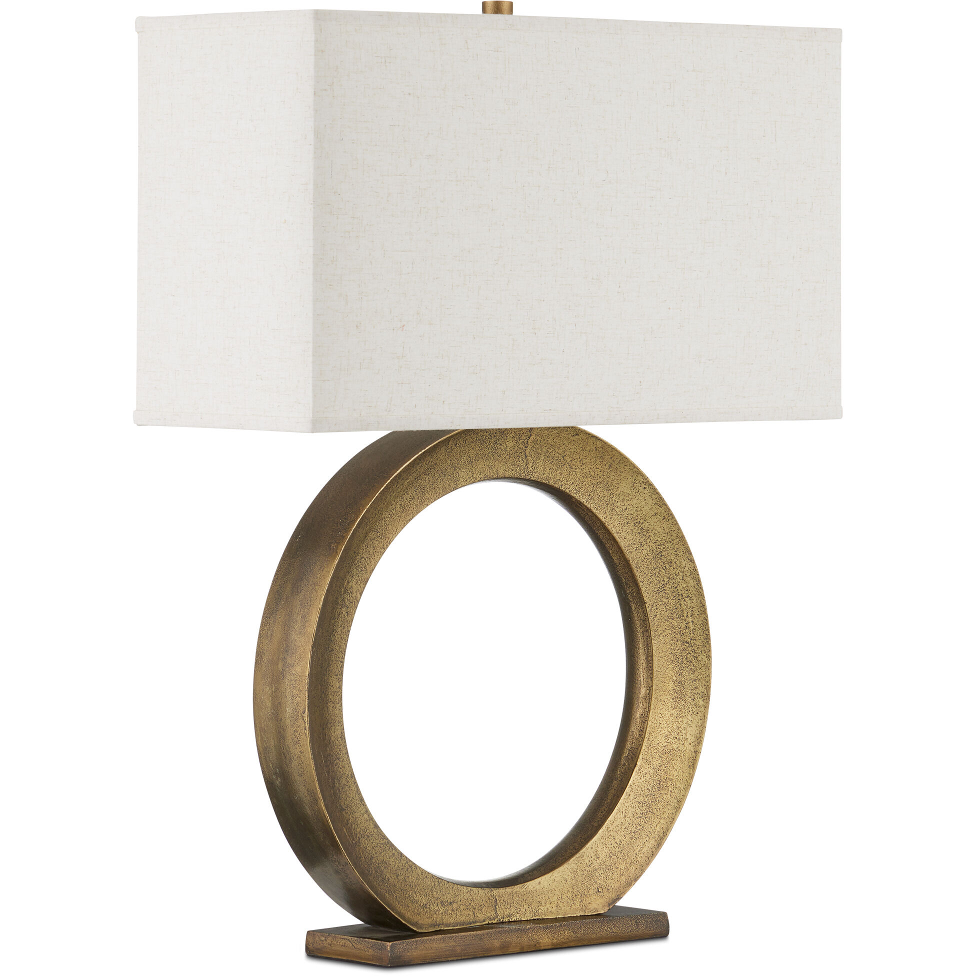 Cercle 33 inch 150 watt Dark Antique Brass Table Lamp Portable Light