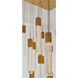 Canada 25 Light 28 inch Gold Chandelier Ceiling Light