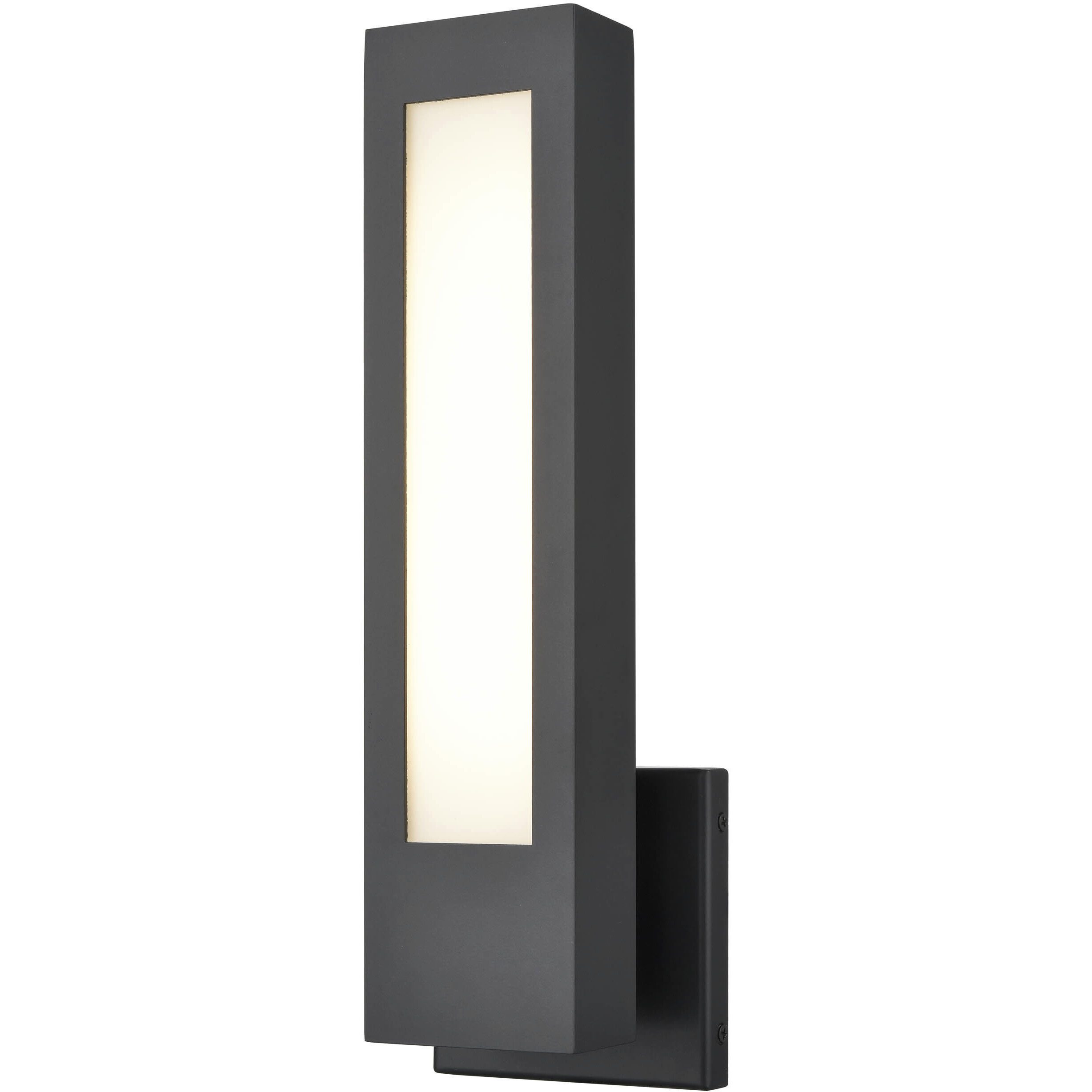Amster LED 15.79 inch Powder Coated Black Outdoor Wall Sconce