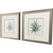 Tropical Leaves Square Green and Turquoise and Blue and Teal Framed Art, Propac