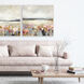 Observe the Beauty Pink and Beige and Blue and Multi Framed Art
