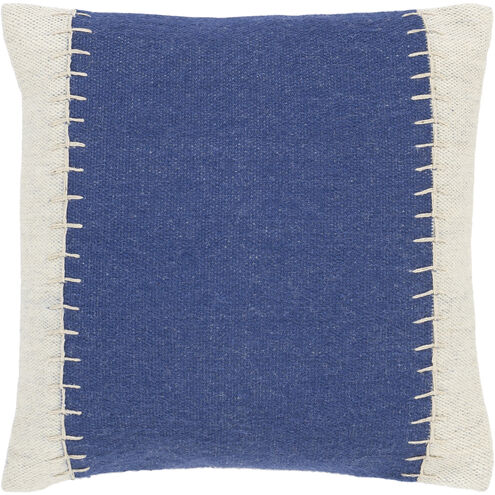 Niko 20 X 20 inch Dark Blue Pillow Kit, Square